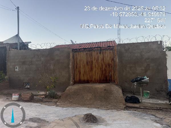 Casa - Venda, JARDIM QUEBEC, PATOS DE MINAS, MG